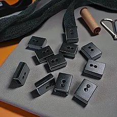 Cord End Cube Sewing - Sewable Lace End Entry 7.5 mm x 3.5 mm ART0034