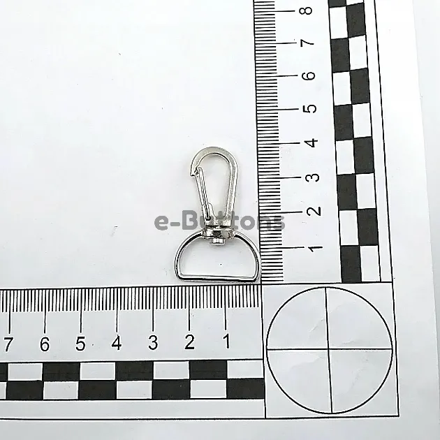 Spring Swivel Wire Hook 20 mm Almond Hook - Parrot Hook A 515 Spring Swivel Wire Hook 20 mm Almond Hook - Parrot Hook A 515