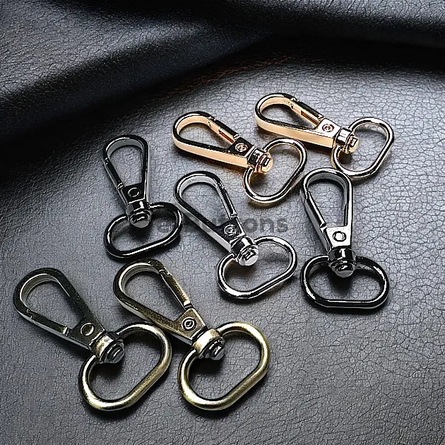 25 mm 0,98" Parrot Hook - Almond Hook - Spring Swivel Hook (100 Pieces/Pack) S24699