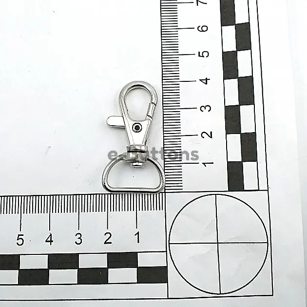 Keychain Hook 18 mm Spring Swivel Hooks - Paris Hook - Parrot Hook A 557 Keychain Hook 18 mm Spring Swivel Hooks - Paris Hook - Parrot Hook A 557