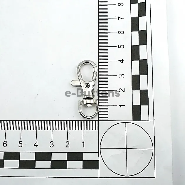 Keychain Hook 10 mm Spring Swivel Hooks - Paris Hook - Parrot Hook A 578 Keychain Hook 10 mm Spring Swivel Hooks - Paris Hook - Parrot Hook A 578