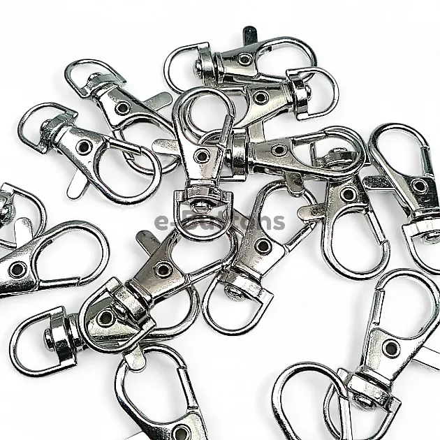 Paris Hook Spring Loaded Swivel Hooks - 10 mm 0,4" Keychain Hook - Parrot Hook (50Pcs/Pack) A 578PROMO