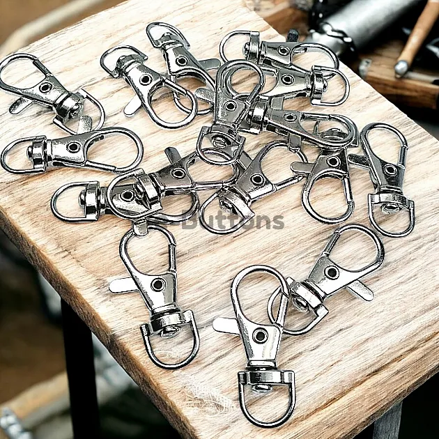 Paris Hook Spring Loaded Swivel Hooks - 10 mm 0,4" Keychain Hook - Parrot Hook (50Pcs/Pack) A 578PROMO