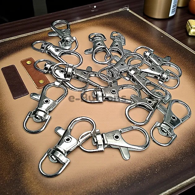 Paris Hook Spring Loaded Swivel Hooks - 10 mm 0,4" Keychain Hook - Parrot Hook (50Pcs/Pack) A 578PROMO