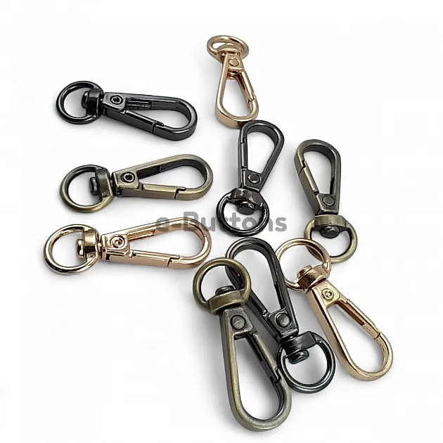 Parrot Hook 10 mm Almond Hook - Spring Swivel Hook A 579