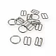 12 mm Bra Buckle Set - Strap Adjustment Buckle Hook and Loop AK00120
