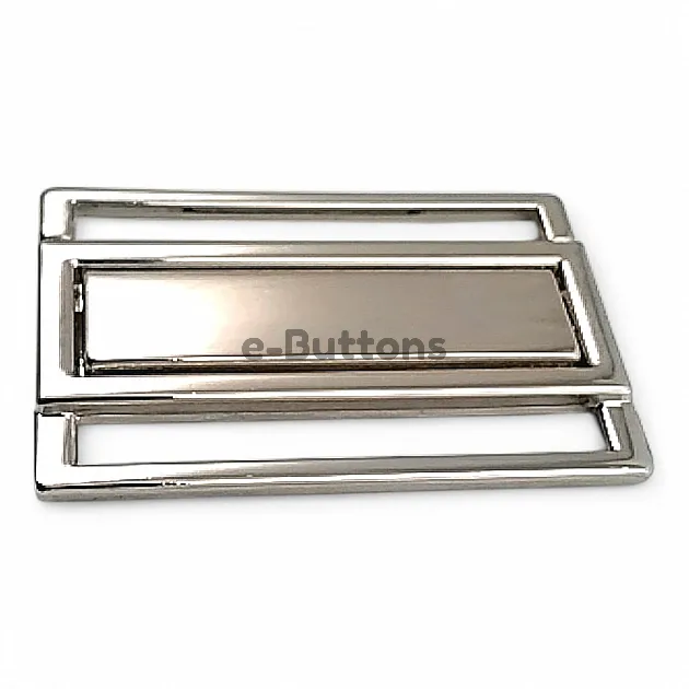 3 cm Luxury Metal Buckle with Snap - Mirrored Snap Buckle A 496