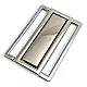 3 cm Luxury Metal Buckle with Snap - Mirrored Snap Buckle A 496