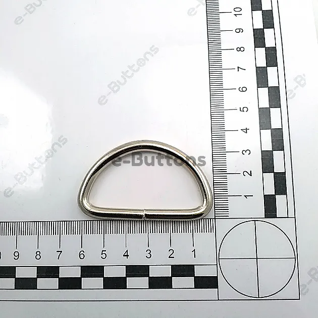 Iron D Buckle 5 cm / 2" - Welded D Adjustment Buckle AL004210