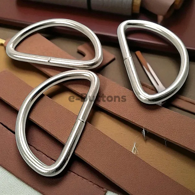 Iron D Buckle 5 cm / 2" - Welded D Adjustment Buckle AL004210