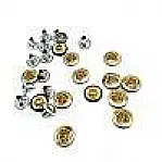 Kalp tasarımlı ve simli Saç Rivet 10 mm 16 boy R0019