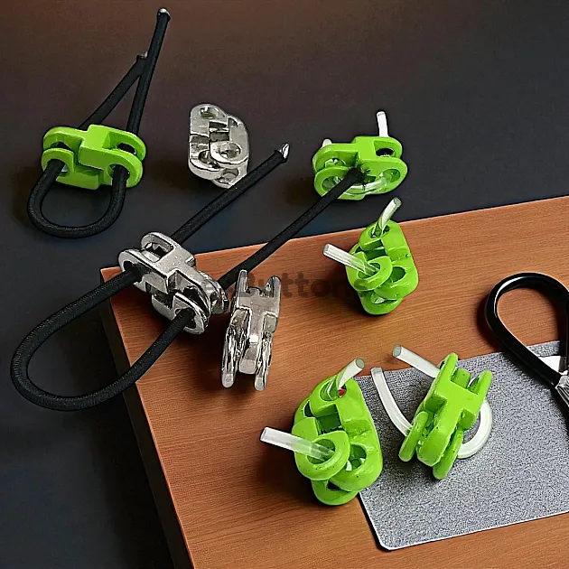 Metal Stoper 4,5 mm Delik Çaplı İki Delikli Fıstık Yeşili Estetik Model - Zamak Stoper CGT0001PROMO