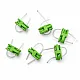 Metal Stoper 4,5 mm Delik Çaplı İki Delikli Fıstık Yeşili Estetik Model - Zamak Stoper CGT0001PROMO