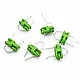 Metal Stoper 4,5 mm Delik Çaplı İki Delikli Fıstık Yeşili Estetik Model - Zamak Stoper CGT0001PROMO