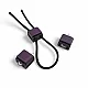 Metal Cube Stopper with Two Holes, 4 mm Hole Diameter, Top Press - Elegant and Aesthetic Model Stopper CGT0009