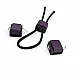 Metal Cube Stopper with Two Holes, 4 mm Hole Diameter, Top Press - Elegant and Aesthetic Model Stopper CGT0009