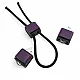 Metal Cube Stopper with Two Holes, 4 mm Hole Diameter, Top Press - Elegant and Aesthetic Model Stopper CGT0009