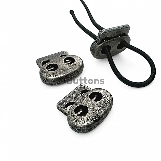 Two Hole Big Oval Metal Stopper 5 mm Hole Diameter Stopper - Top Press CGT0046