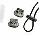 Two Hole Big Oval Metal Stopper 5 mm Hole Diameter Stopper - Top Press CGT0046