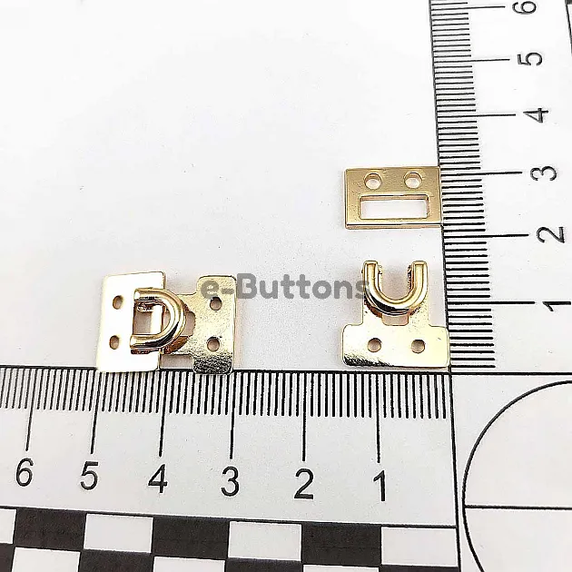 Hook and Eye 14.5 mm Buckle Frog Fastening E 1763