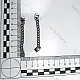 Hanger Chain Post Hole Square End 7.5 cm Length Metal E 1720