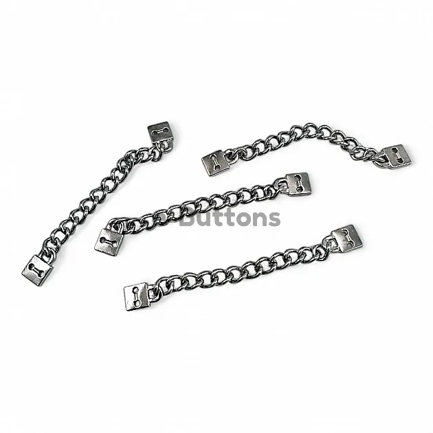 Hanger Chain Post Hole Square End 7.5 cm Length Metal E 1720