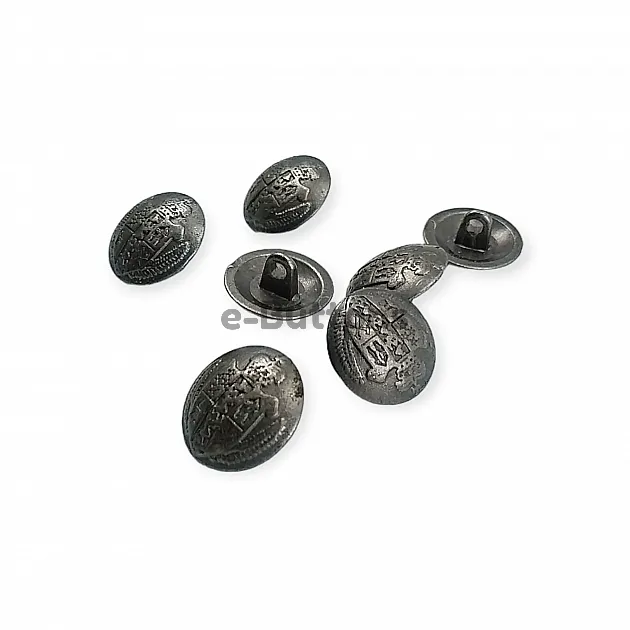 Shank Button For Coat of Arms Pattern 15 mm - 24 L ( E 1268 Larger ) E 1051
