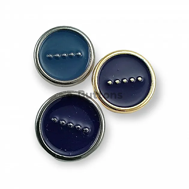 Enamel Shank Coat - Jacket Button 28mm 46 Length-E 1200