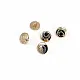 Enamel Gold Plated Blouse Shirt Dress and Jacket Cufflink 12,5 mm - 20 L E 1657 V2