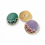 Enamel Shank Button - Coat and Jacket Button 34 mm - 54 L E 776