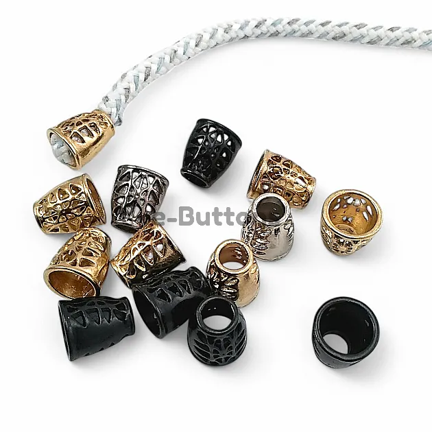 6 mm Kordon Girişli Metal Bağ Ucu Çan Model Desenli Ve Estetik Tasarımlı E 1173