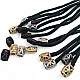 Flower Patterned Metal Cord End 5 mm Cord Entry Aesthetic Design E 1319