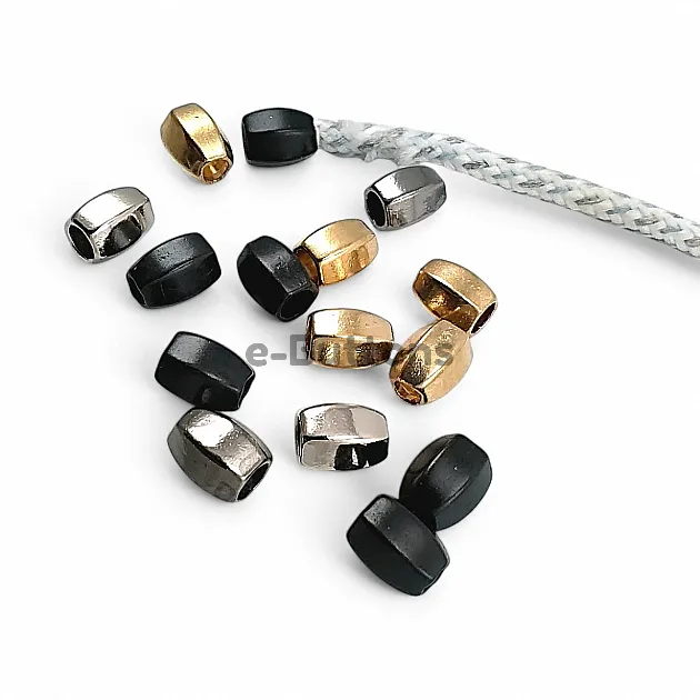 5 mm Cord Entry Hexagon Model Metal Cord End E 139