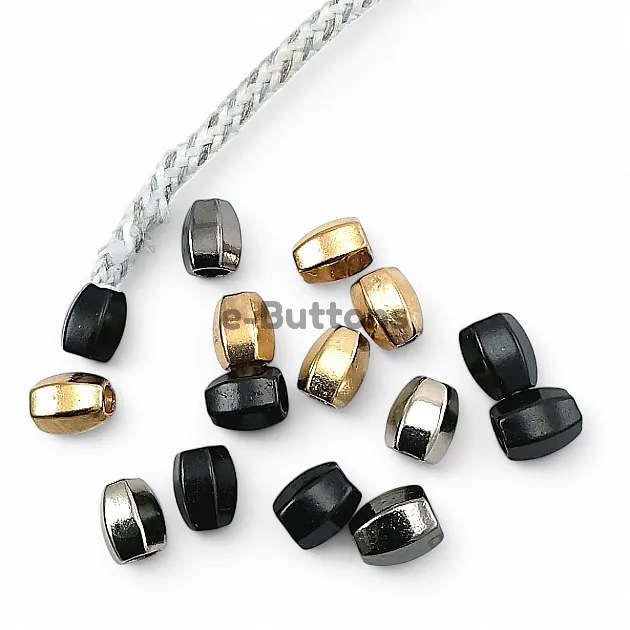 5 mm Cord Entry Hexagon Model Metal Cord End E 139