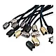 Tulip Model 6 mm Cord Entry Metal Cord End Patterned and Aesthetic Design E 1464