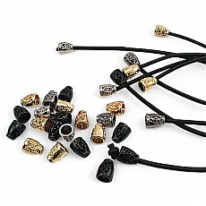Bell Model Metal Cord End 3.5 mm Cord Input Patterned and Aesthetic Design E 1603