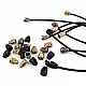 Bell Model Metal Cord End 3.5 mm Cord Input Patterned and Aesthetic Design E 1603