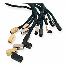 Cord Entry Hole 4 mm 0,16" Cord End Rectangle Shape 6 x 14 mm E 1694