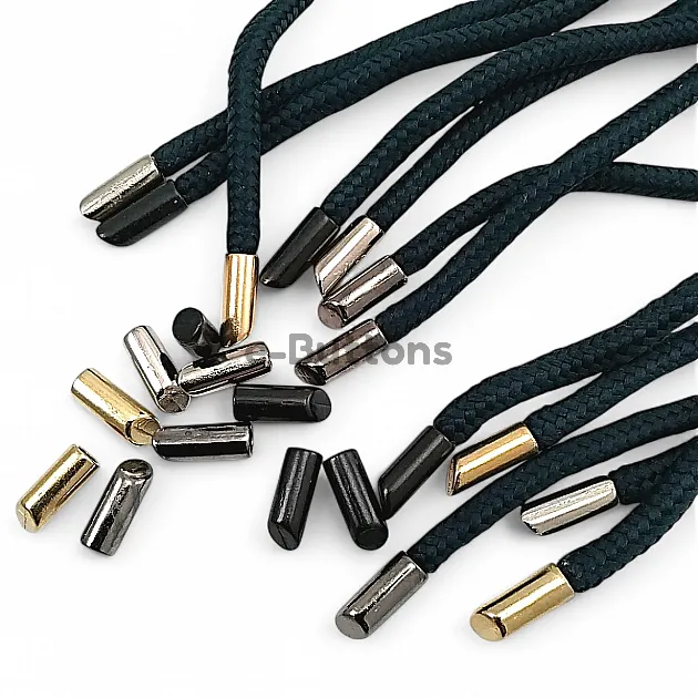 Cylinder Model Metal Cord End 4 mm Cord Input Aesthetic Model - Small Size E 1725