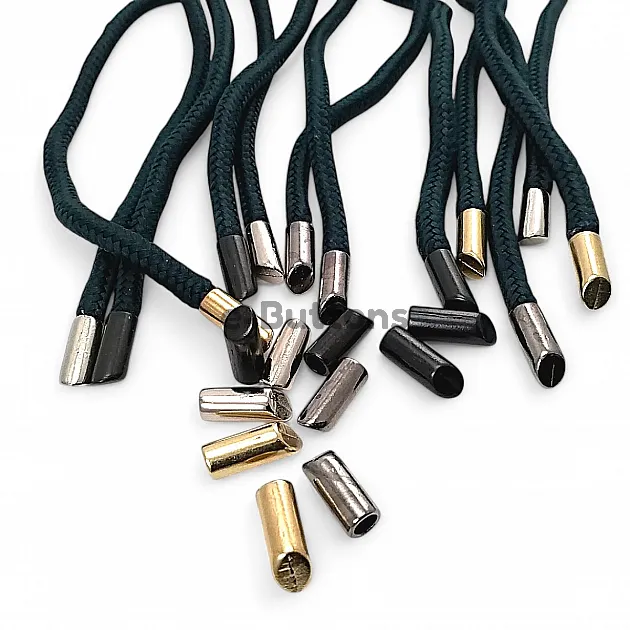 Cylinder Model Metal Cord End 4 mm Cord Input Aesthetic Model - Small Size E 1725