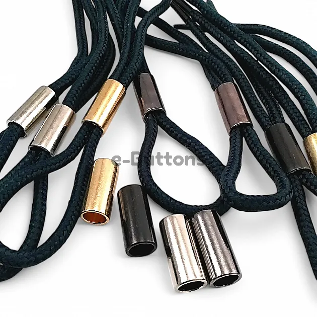 Metal Cord End Large Cylinder 7.5 mm Cord Entry - Aesthetic Model E 2059