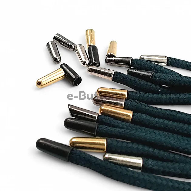 4 mm Cord Input Metal Cord End Cylinder Model - Small Size E 2097