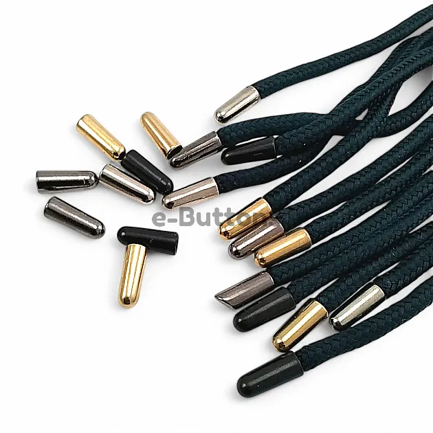 4 mm Cord Input Metal Cord End Cylinder Model - Small Size E 2097