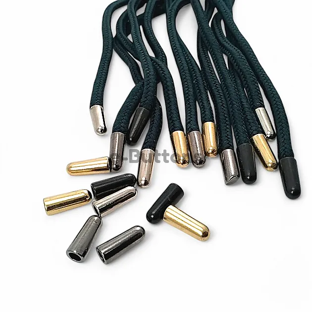 4 mm Cord Input Metal Cord End Cylinder Model - Small Size E 2097