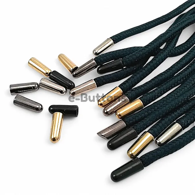 4 mm Cord Input Metal Cord End Cylinder Model - Small Size E 2097