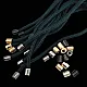 Metal Cord End 4 mm Cord Entry Small Cylinder Model - Patterned and Aesthetic Design E 2253