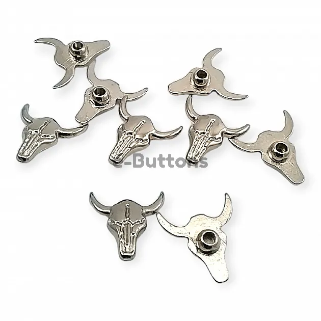 Rivet 17,5 mm Bull Logo Zamak E 2246
