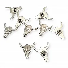 Rivet 17,5 mm Bull Logo Zamak E 2246