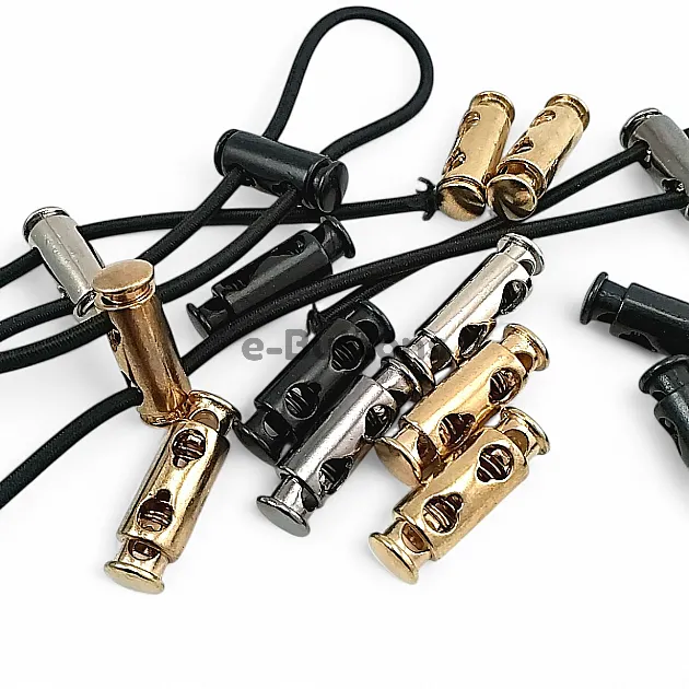 4 mm Hole Diameter Two Hole Metal Stopper Top - Bottom Press Cylinder Model - Zamak Stopper E 1365