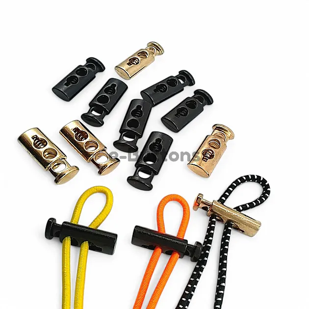 İki Delikli 5 mm Delik Çaplı Metal Stoper Üstten Basmalı Model - Zamak Stoper E 2061